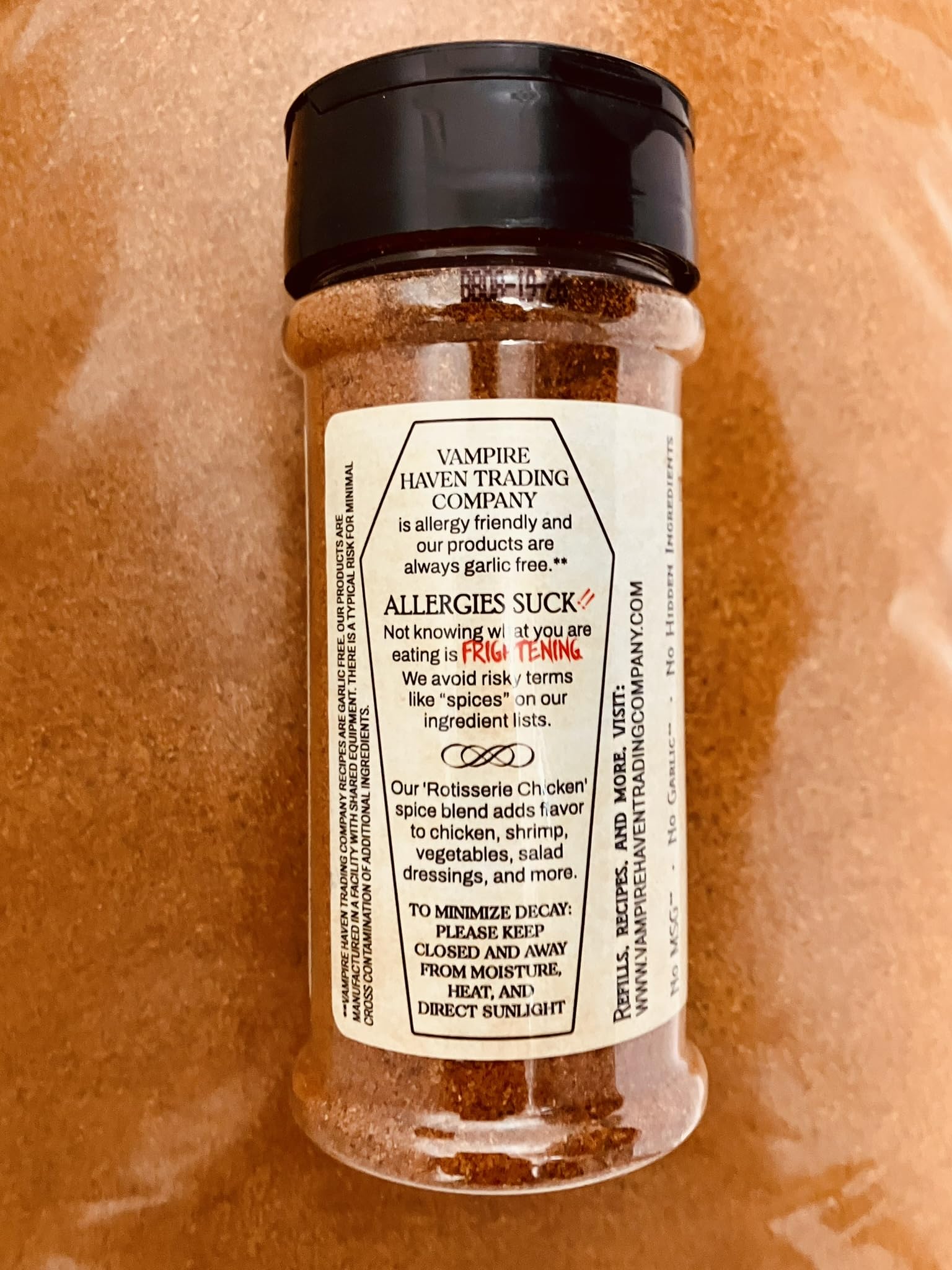 VAMPIRE HAVEN TRADING COMPANY Rotisserie Chicken seasoning, 5 oz, VEGAN spice mix