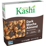 Kashi Chewy Dark Mocha Almond Granola Bars - Vegan, Non-GMO Project Verified, 7.4 Oz (Box of 6)