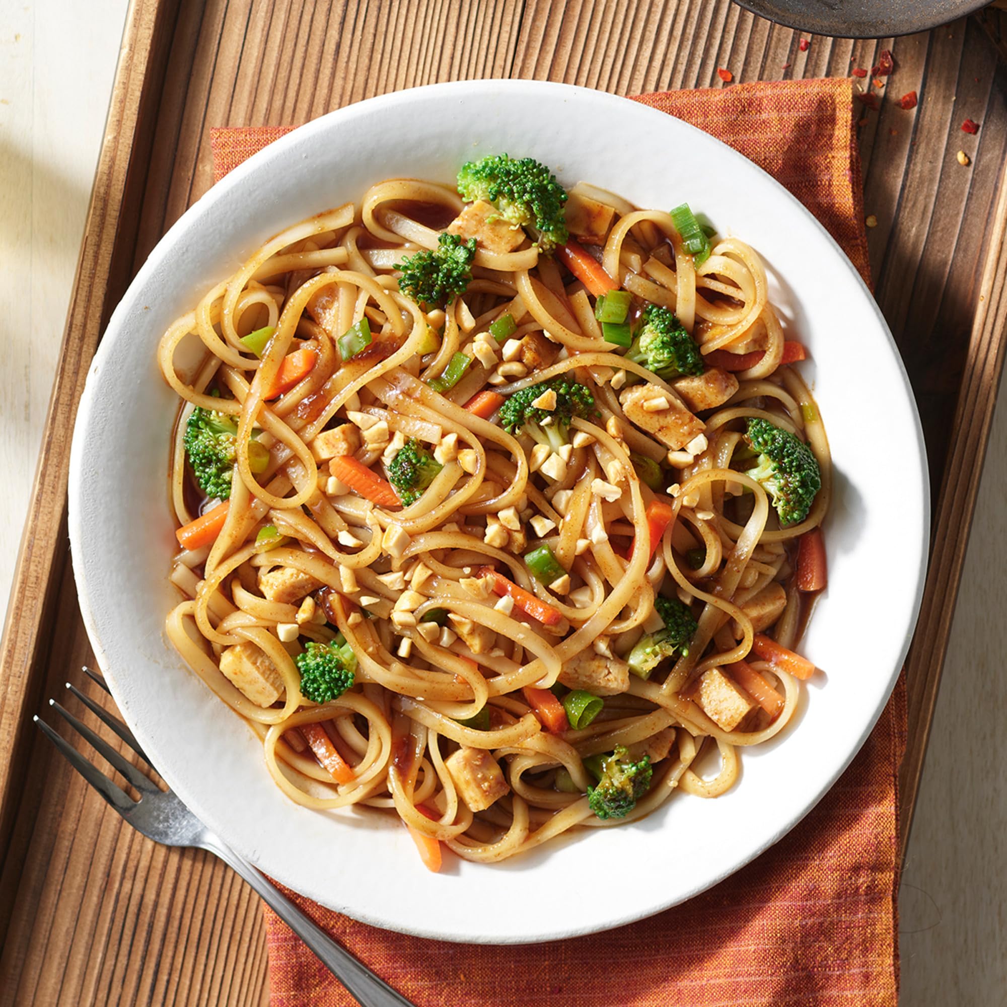 Amy's Frozen Meals, Pad Thai, Made With Organic Rice Noodles, Vegetables & Tofu, Gluten Free Microwave Meals, 9.5 Oz
