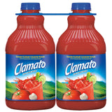 Clamato Original Tomato Cocktail, 64 fl oz bottle 2 Pack, Flavored With Tomato Juice & Spices, Perfect Mixer for the Authentic Michelada, Bloody Mary