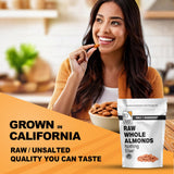 It's Just! Raw Whole Almonds - Unsalted, Premium Quality, Grown in California - 32oz (2lbs)
