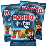 Haribo Harry Potter Gummies - Pack of 3 Gummy Candy Bags - Fruit Flavors & Wizarding World Shapes - Fun Snack for Kids, Parties, Gift Bags