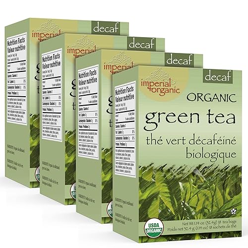 Uncle Lee's Tea Organic Decaf Green Tea, 100% Natural Premium Green Tea Bags, Fresh Flavor, Enjoy with Honey, Hot Tea or Iced Tea Beverages, Pack