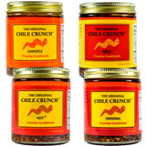 CHILE CRUNCH - Crunchy Condiment - All Natural Roasted Chili Peppers, Garlic & Onion Crisp Sauce - Vegan, Gluten-Free, No Preservatives - Homemade