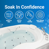 Bio Ouster Jetted Tub Cleaner Kit - Jet and Jacuzzi Tub Cleaner for Jets, Tubes, and Bathtubs - Includes Microfiber Towel - Professional Grade