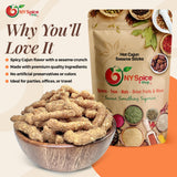 NY Spice Shop Cajun Sesame Sticks - 1 Pound Spicy Cajun Sesame Toasted Snack Mix - Crunchy Hot Flavor Bites - Finger Munchies Savory Party Treats