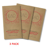 Rad Chocolate Vegan Milk Chocolate Coconut Sugar | 3 Pack | Certified Organic | Gluten & Soy Free Chocolate | Paleo Friendly