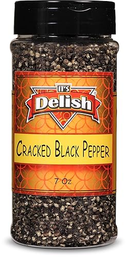 Black Pepper by Its Delish (Cracked, 7 oz Medium Jar)