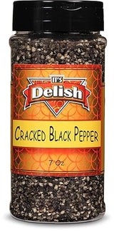 Black Pepper by Its Delish (Cracked, 7 oz Medium Jar)