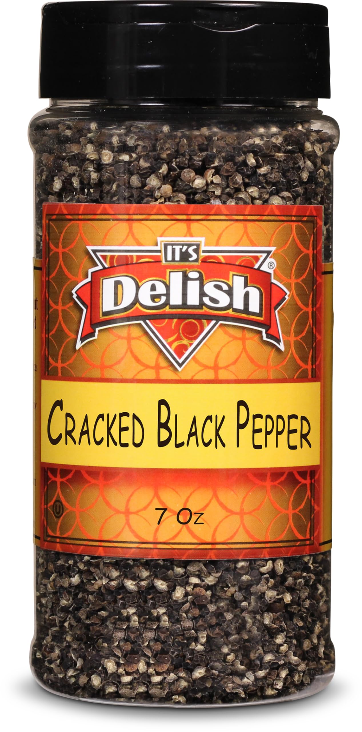 Black Pepper by Its Delish (Cracked, 7 oz Medium Jar)