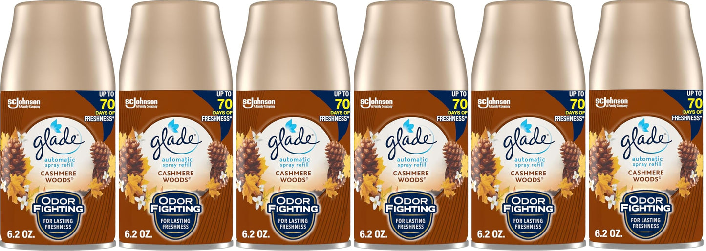 Glade Cashmere Woods Scent Air Freshener Refill 6.2 oz. Aerosol