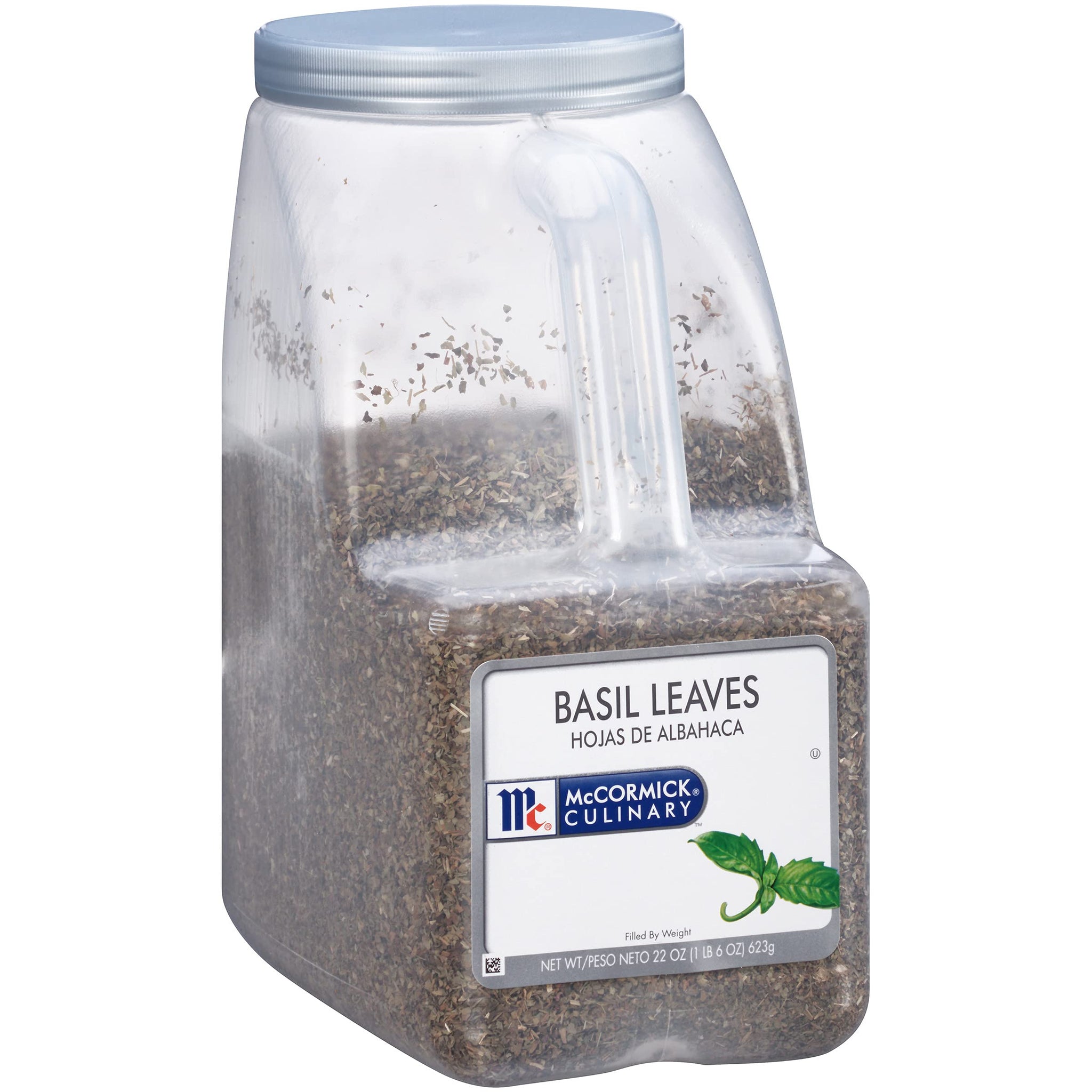McCormick Culinary Dried Basil Leaves, 22 oz - One 22 Ounce Container of Dried Basil Seasoning in Bulk, Pairs Well with Pasta, Pizzas, Poultry, Sauces