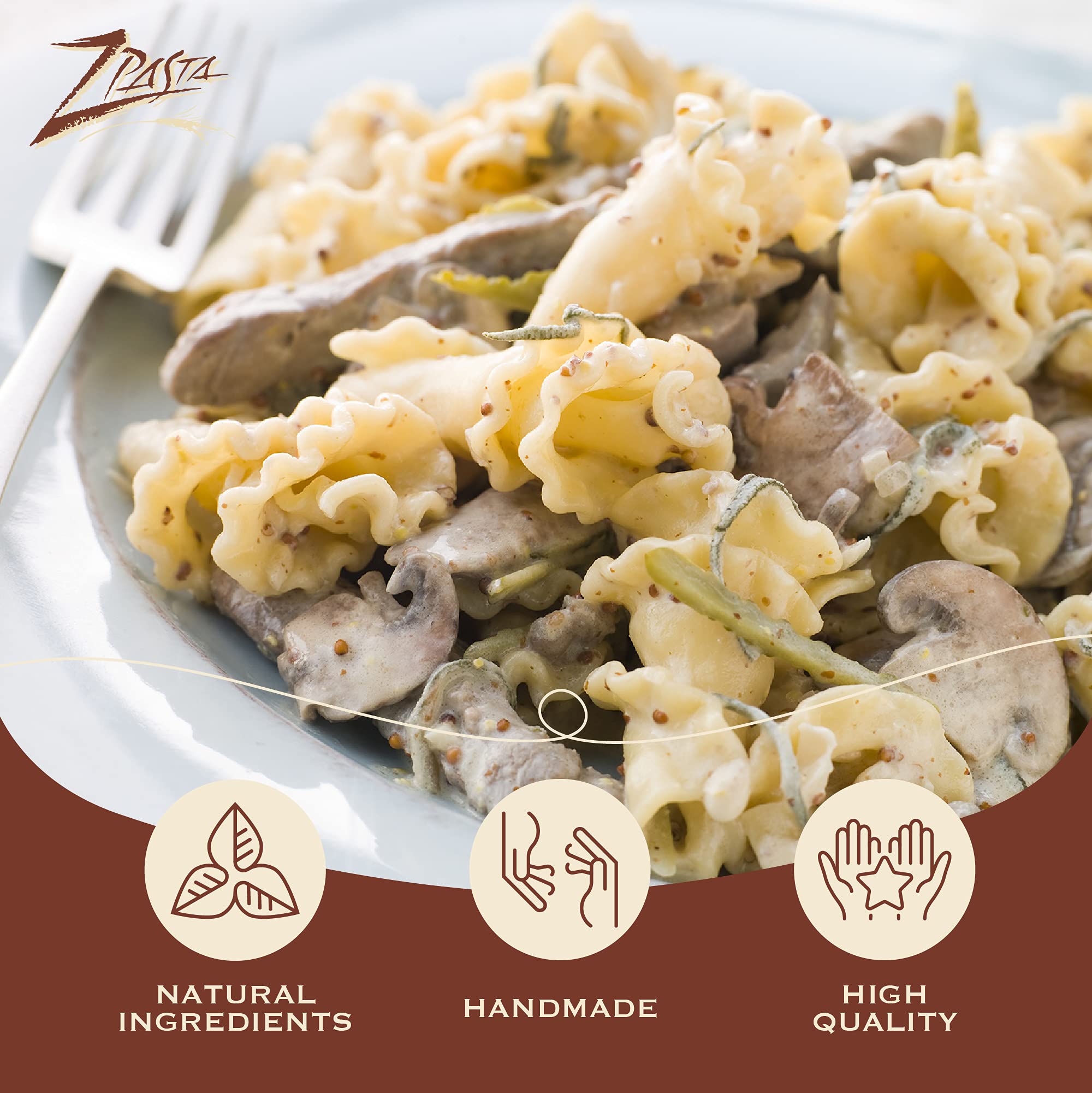 ZPasta Campanelle - Bronze Cut Artisan Pasta 12 oz