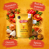 Jiffy Jollof Sauce, Authentic Nigerian Tomato Pepper Blend for One-Pot Meals, Spicy Pasta, Roasted Bell Pepper Stew, Hot Cooking Sauce, 10oz Food