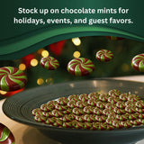 CandyBoxed Chocolate Mints | Individually Wrapped 3 Pound | Bulk Peppermint Chocolate Candy | Chocolate Starlight Mints hard Candy