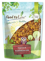 Food to Live California Jumbo Golden Raisins, 12 Ounces - Seedless, Sun-Dried, No Added Oil, No Added Sugar, Kosher, Vegan, Raw, Bulk