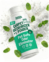 Sunny & Honey Carpet Deodorizer and Freshener Powder - Pet Safe Rug Refresher for Vacuuming - Mint Odor Eliminator for Strong Odor and Pet Urine (20