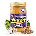 Slawsa Garlic - Real Minced Garlic Gourmet Topping, Savory Relish for Burgers, Gyros, Shawarma, Eggs & more, Never Watery, No Garlic Powder Shortcuts