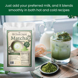 Matcha Latte Mix 2.2LB (1kg) by Aki Foods Japan - Premium Japanese Green Tea Latte Powder, Authentic Matcha Flavor, Easy to Prepare | For Bulk