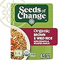 SEEDS OF CHANGE Certified Organic Brown and Wild Rice with Tomato & Roasted Garlic, Organic Food, 8.5 OZ Pouch
