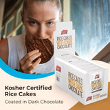 LIEBERS Dark Chocolate Rice Cakes, Snack Pack, Gift Pack, Kosher Dairy Free, Gluten Free Total Of 24 Cakes (Dark Chocolate)