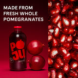 POJU 100% Organic Pomegranate Juice (Original, No Pulp) Cold Pressed 33.8 Fl Oz (1L) Bottle, Not from Concentrate, No Sugar Added, Non GMO, Kosher