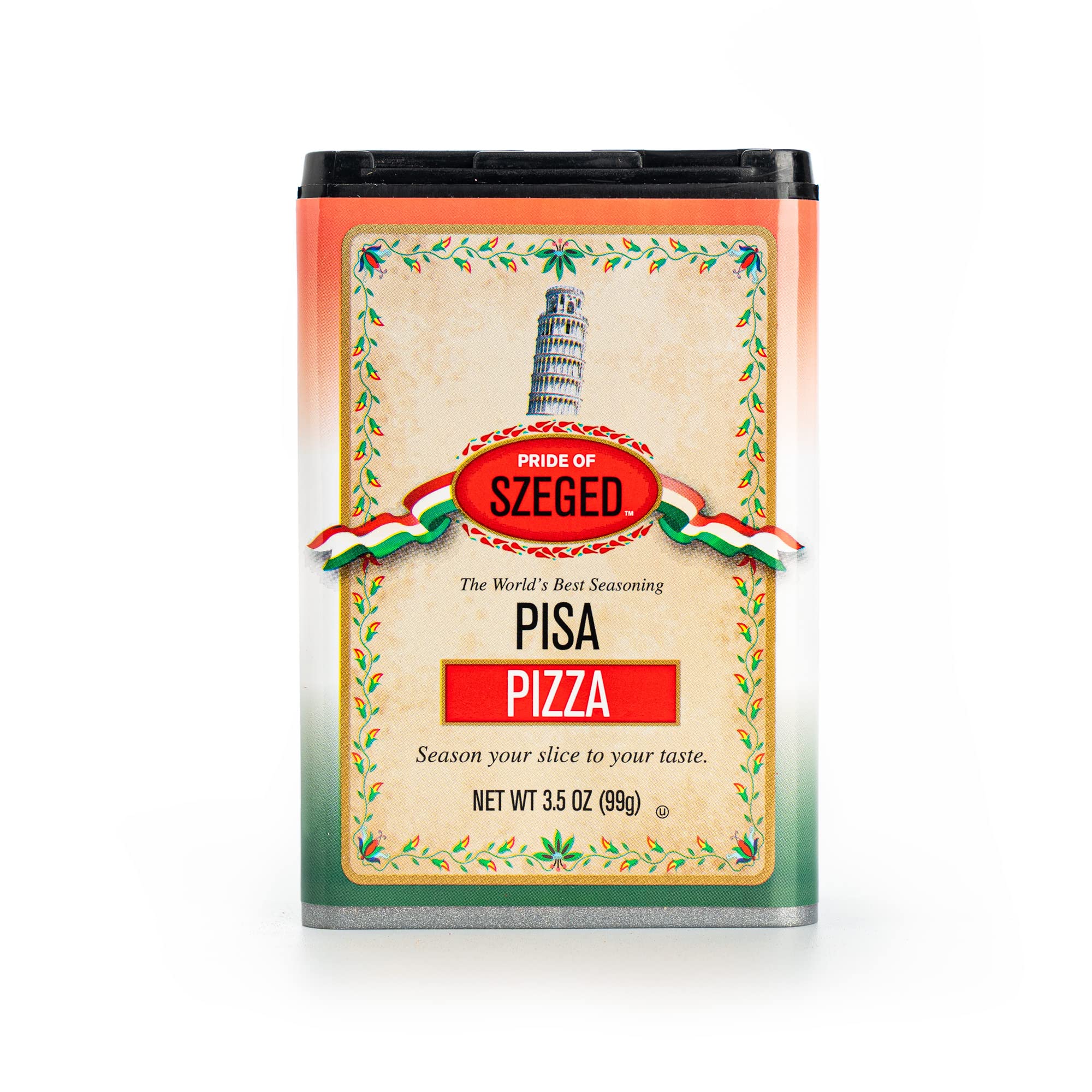 Pride of Szeged Pizza Seasoning, Italian Spice Blend, 3.5 oz. Tin, 1-Count