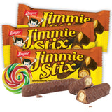 Sweetzo - Chocolate and Peanut Butter Covered Pretzel Sticks with Swirl Sticker, Boyer's Jimmie Stix, Sweet and Salty Treat, 2 per Sleeve, 1.8 Ounces