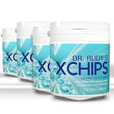 Mint Xylitol Xchips by Dr Rudy's: 4 Pack for Dry Mouth & Fresh Breath