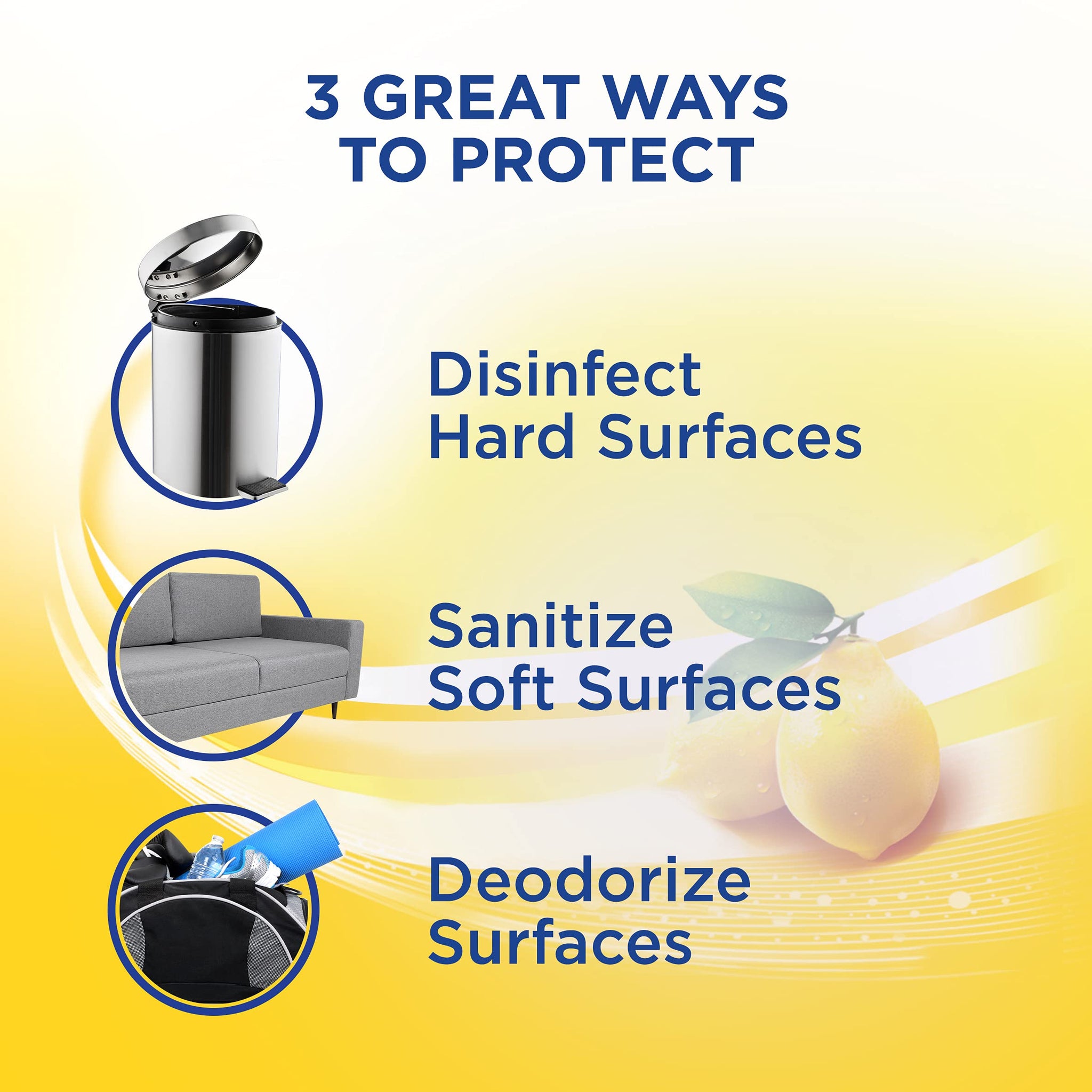 Lysol Disinfectant Spray, Household Cleaning Supplies, Disinfecting Multi-Purpose Room Spray, Antibacterial Sanitizer, Deodorizer, Kills Hantavirus