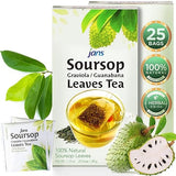 Jans Soursop Tea Bags (25 Count) - Full Strength Herbal Tea from 100% Natural Soursop Leaves - Hoja De Guanabana Graviola Leaf Tea - Caffeine Free