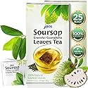 Jans Soursop Tea Bags (25 Count) - Full Strength Herbal Tea from 100% Natural Soursop Leaves - Hoja De Guanabana Graviola Leaf Tea - Caffeine Free