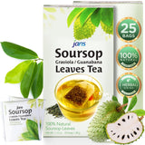 Jans Soursop Tea Bags (25 Count) - Full Strength Herbal Tea from 100% Natural Soursop Leaves - Hoja De Guanabana Graviola Leaf Tea - Caffeine Free
