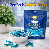Gummy Sharks - 11 Ounce Pack - Blue Shark Gummies - Blue Candy for Goodie Bags, Gifting, Snacking & Dessert Decorating - Chewy Candy