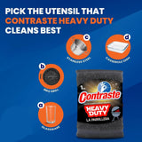 El Contraste Heavy Duty Grill Sponge - 5 Pack Steel Scrub Sponges, Durable BBQ Scrubber for Hard Surfaces, Multi-Use Dishwashing, Long-Lasting Kitchen