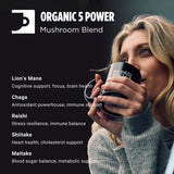 Incredibrew Organic Mushroom Coffee Pods, Keto Friendly with No Sugar; 2000mg Mushrooms (Lion's Mane, Chaga, Reishi, Miatake, Shiitake); Medium-Dark