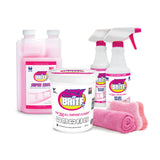 Quick 'n Brite Ultimate Cleaning Kit - Includes 32oz Paste, 16oz Super Shot, 2 Refillable Spray Bottles, Microfiber Towel, Scrubber Sponge & Quick