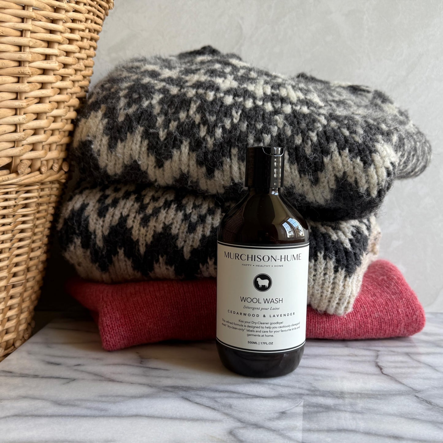 Murchison-Hume Luxury Wool Wash - Eco-Friendly Detergent for Wool, Cashmere & Delicates - Cedarwood or Lavender - Plant-Based, Biodegradable Formula