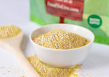 Food to Live Organic Old Fashioned Cornmeal Coarse, 2.5 Pounds - Non-GMO, Whole Grain, Vegan, Kosher, Bulk Yellow Milled Maize, Great for Baking