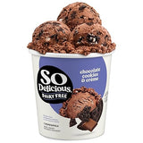 So Delicious Dairy Free Cashew Milk Frozen Dessert, Chocolate Cookies N’ Cream, Vegan, Non-GMO Project Verified, 1 Pint