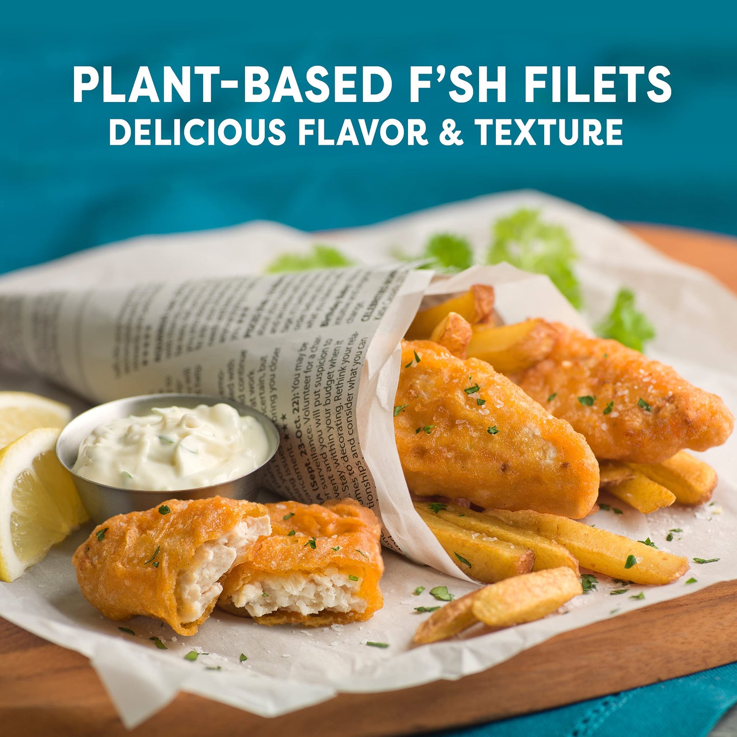 Gardein Golden Plant-Based Fishless Filets, Vegan, Frozen, 10.1 oz.
