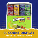 Canel’s Fruit Flavor Chewing Gum, 4 Piece Packs with Cherry, Banana, Grape, and Apple, for Parties and Candy Bars, 60 Count (Pack of 1)