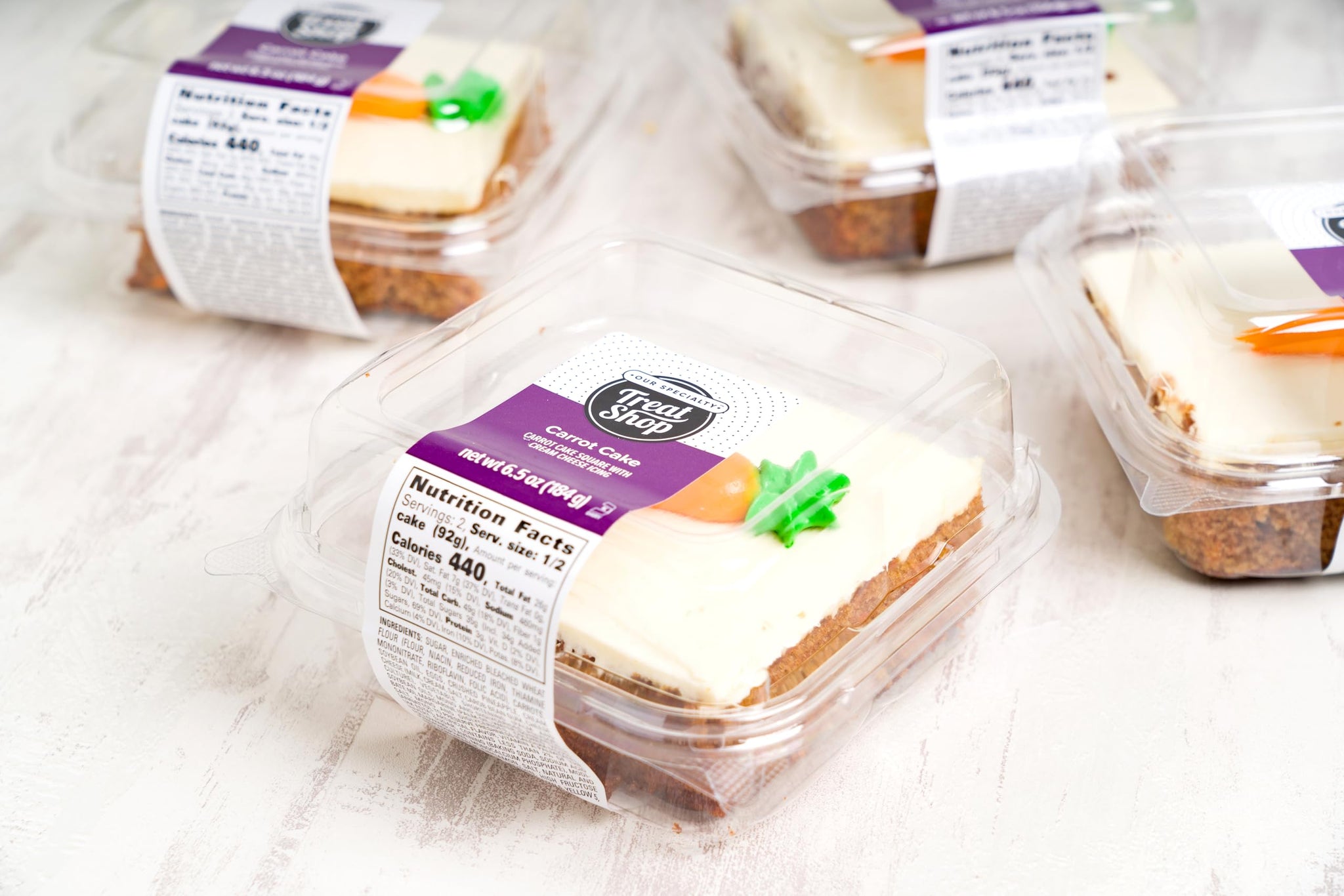 Our Specialty Carrot Cake Cream Cheese Icing Sweet Snacks, Snack Cake Slice, Frozen