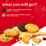 David’s Cookies Assorted Cookie Love Gift Tin, Fresh Baked Gourmet Dessert Sampler, Soft Handmade Cookie Variety, Premium Bakery Cookies for Gifting