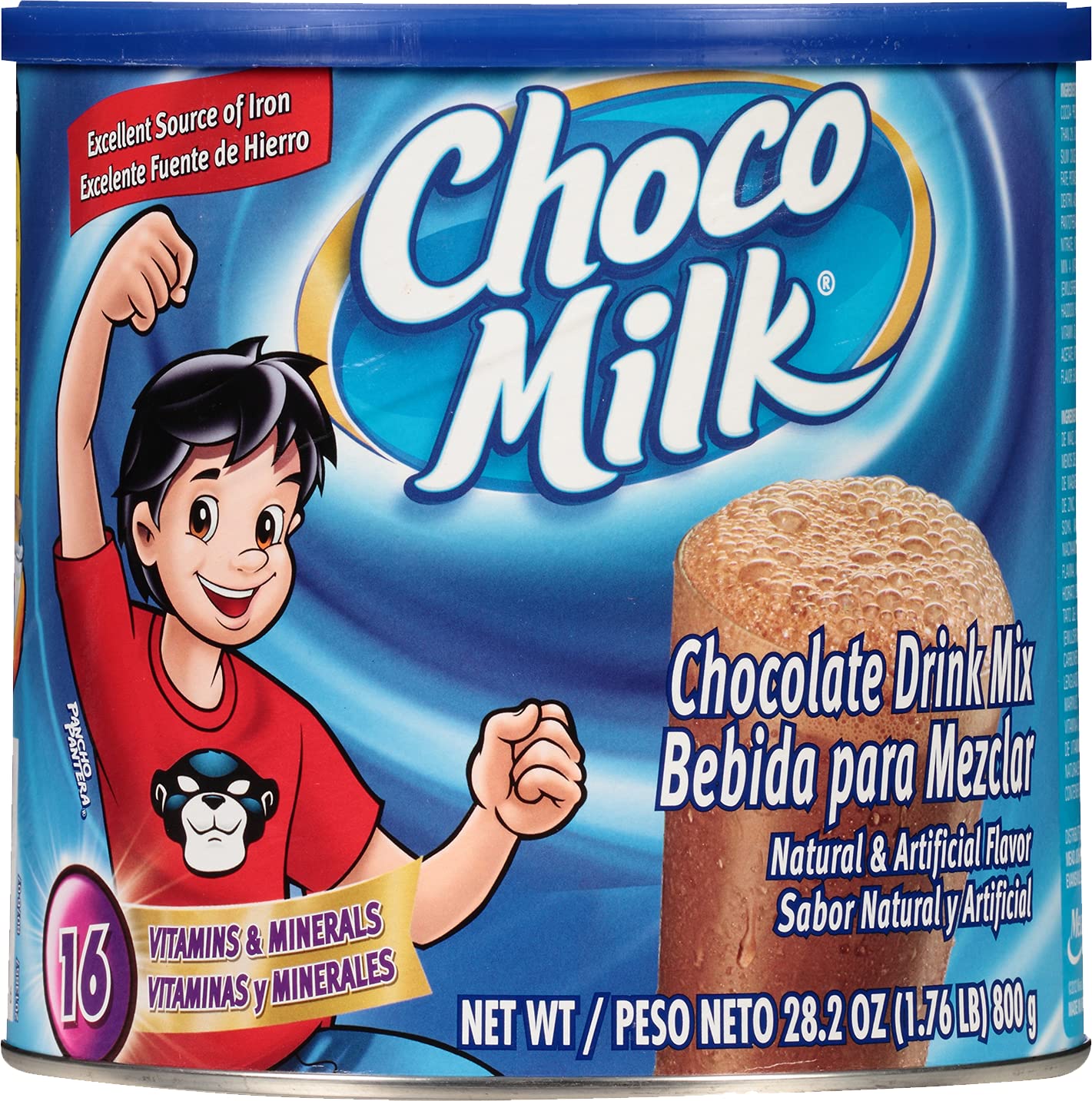 Choco Milk Chocolate Milk Powder Drink Mix - Enriched with 19 Childrens Vitamins - Chocolate Powder Instant Breakfast Drinks - Powdered Drink Mix