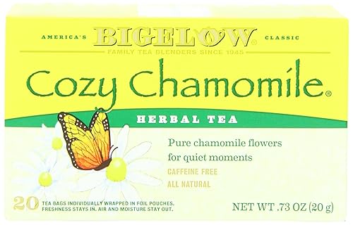 Bigelow Cozy Chammomile Herbal Tea, 20-count (Pack of6)