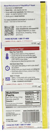 Fleischmann's RapidRise Yeast, 3-Count Envelopes (Pack of 9)