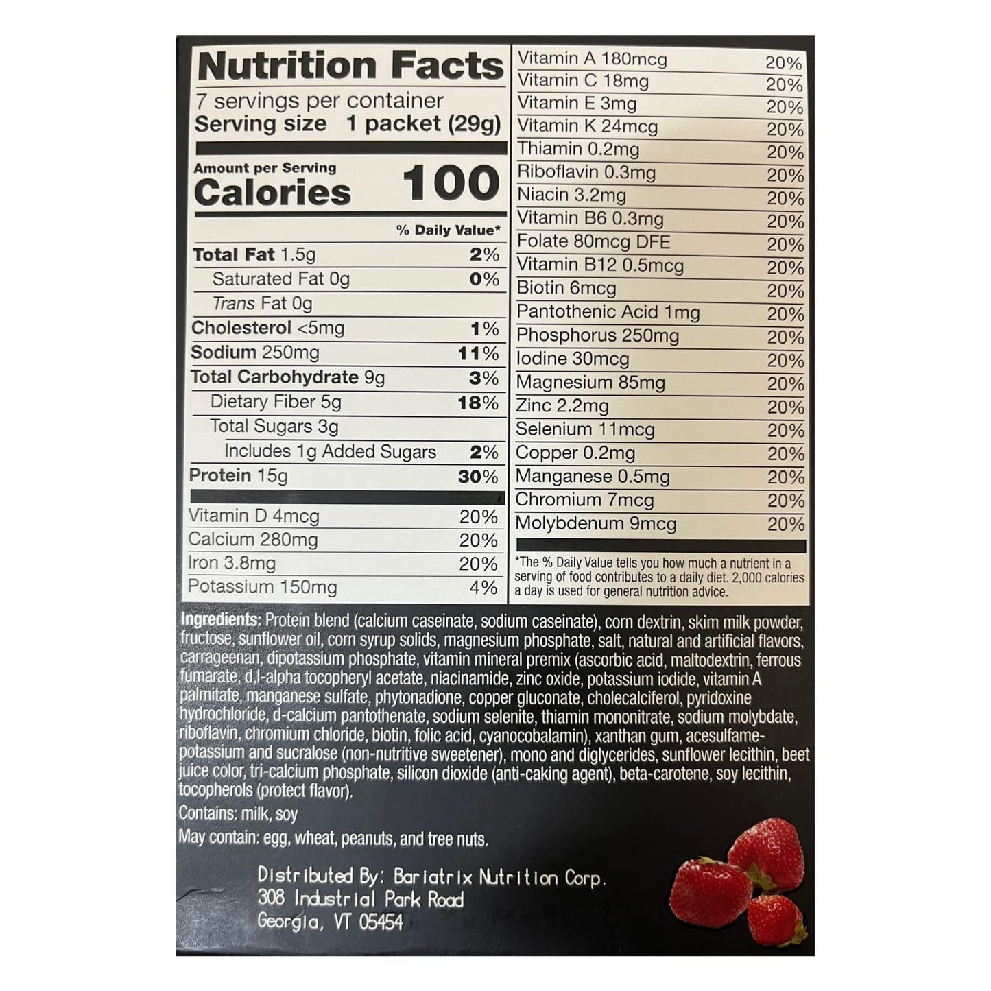 PROTIFIT - High Protein Strawberry Pudding & Shake Mix 2 Pack, 15g Protein, Low Calorie, Low Fat, Low Carb, Aspartame Free, Idea Protein Compatible