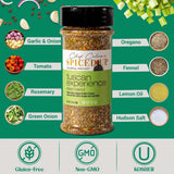 Spiced Up Tuscan Experience Seasonings and Spices for Cooking, Italian Herbs and Spices with Garlic, Fennel & Tomato, Tuscan All Spice Seasoning Dried