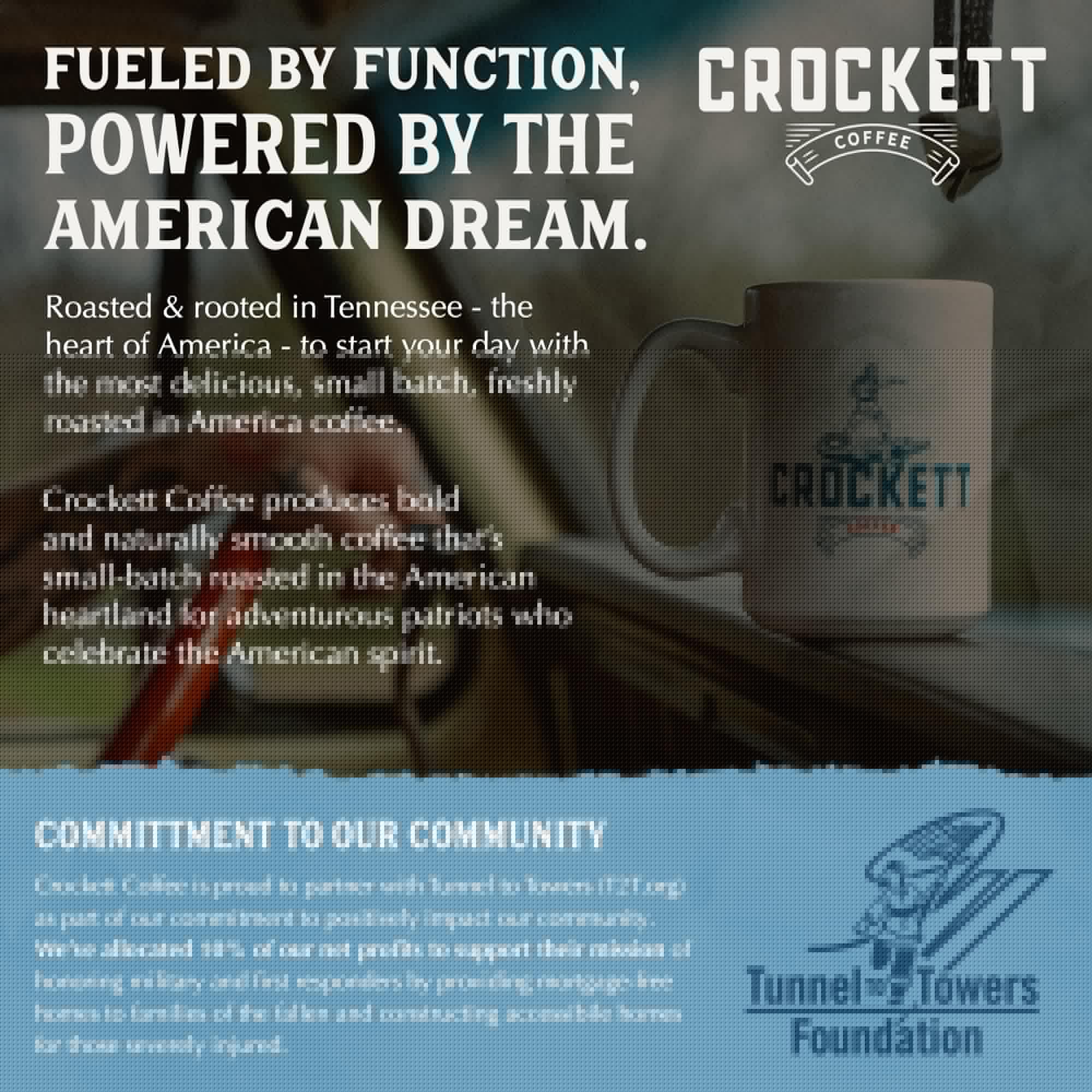 Crockett Dark Roast Ground Coffee - Bold Dark Roast Ground Coffee with Full-Bodied Flavor, Smooth Finish & No Bitterness - Perfect for Rich, Gritty
